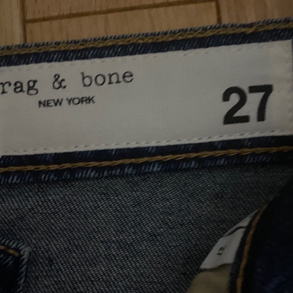 Rag & Bone Harlow Mid Rise Straight Denim - Picture 2 of 4